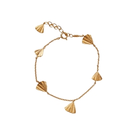 Pernille Corydon Autumn Leaf Bracelet forgyldt armbånd med bladvedhæng hos parfumerihamoghende.dk 